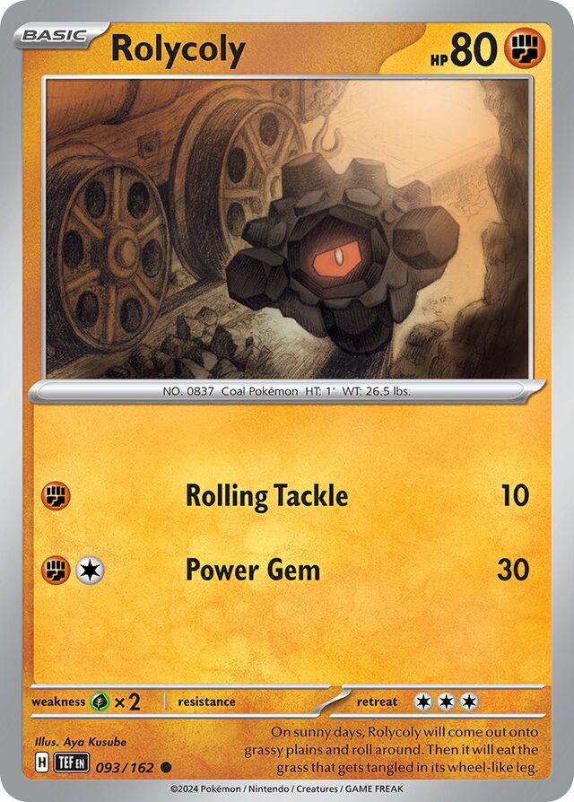 Rolycoly Reverse Holo 093/162