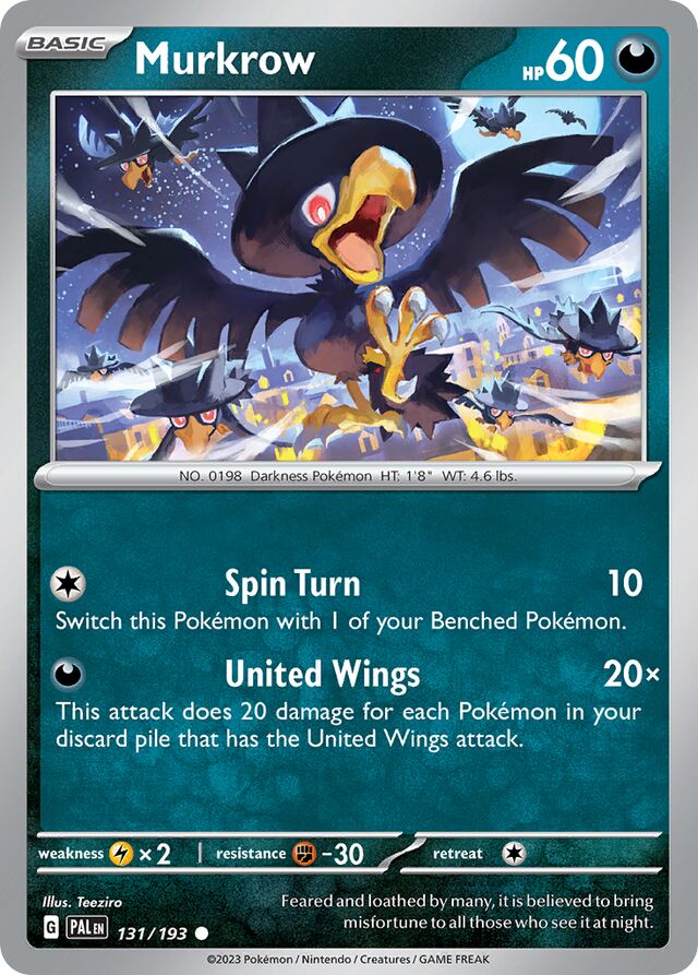 Murkrow Reverse Holo 131/193