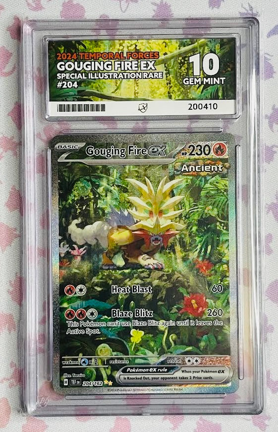 Gouging Fire 204/162 - Temporal Forces Graded 10 T Rex Trading Cards Gouging Fire 204/162 - Temporal Forces Graded 10 T Rex Trading Cards