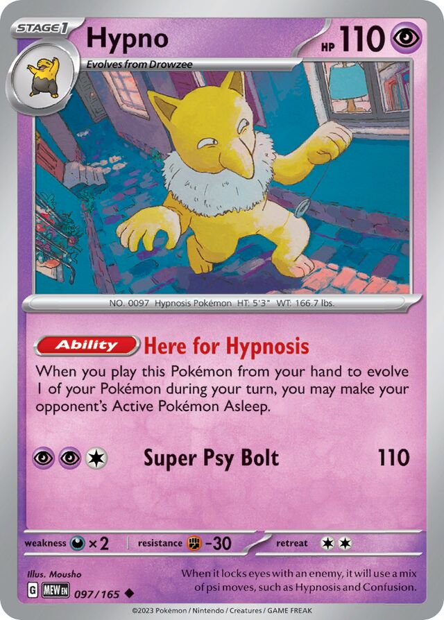 Hypno Reverse Holo 097/165
