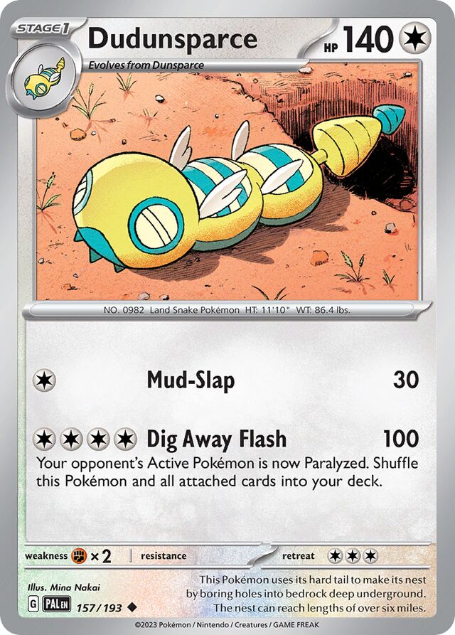Dundunsparce Reverse Holo 157/193