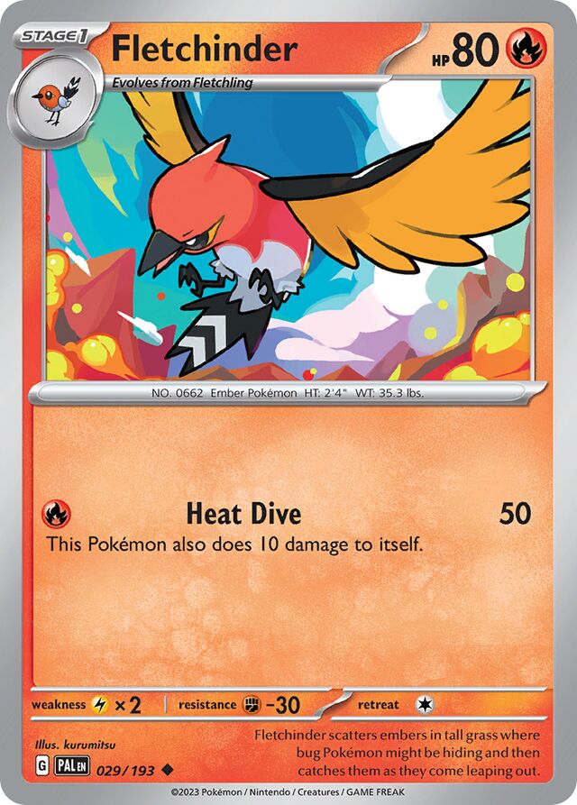 Fletchinder Reverse Holo 029/193