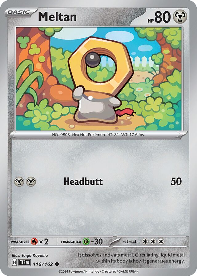 Meltan Reverse Holo 116/162