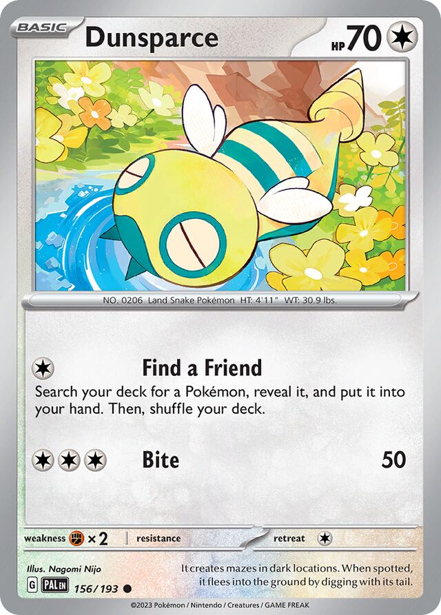 Dunsparce Reverse Holo 156/193
