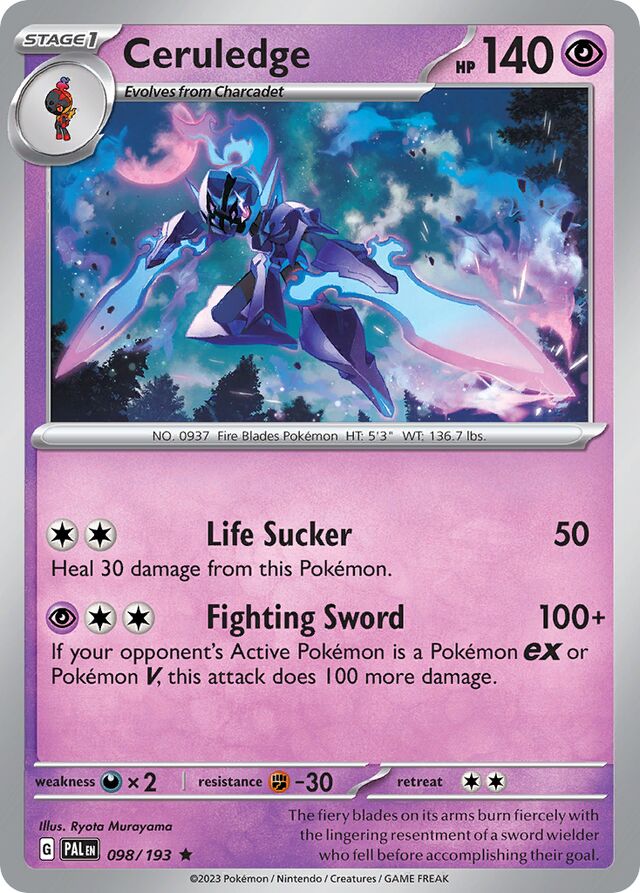 Ceruledge Reverse Holo 098/193