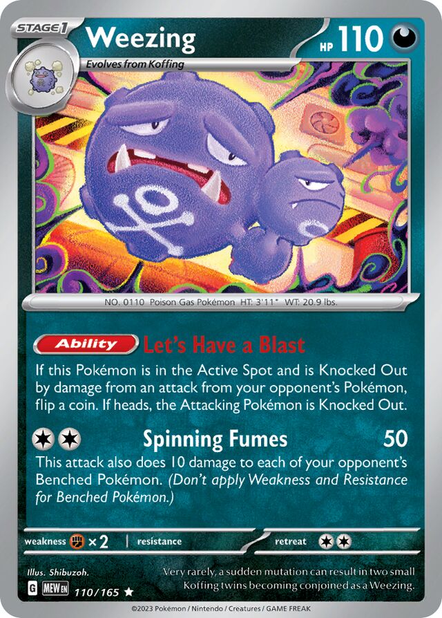 Weezing Reverse Holo 110/165