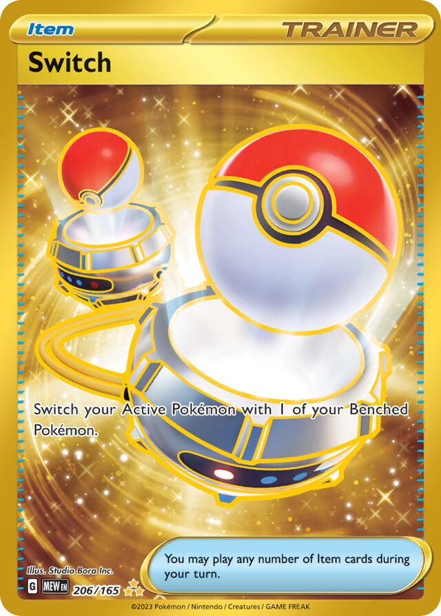 gold switch pokemon card 163/160 Gold Switch 206/165 – T Rex Trading Cards