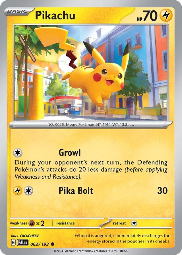 Pikachu Reverse Holo 062/193