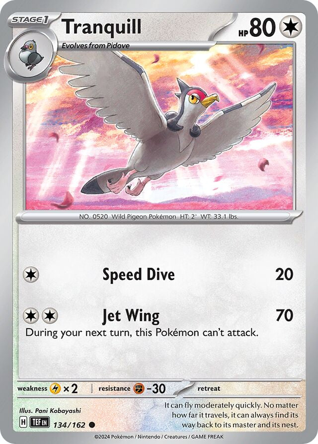 Tranquill Reverse Holo 134/162