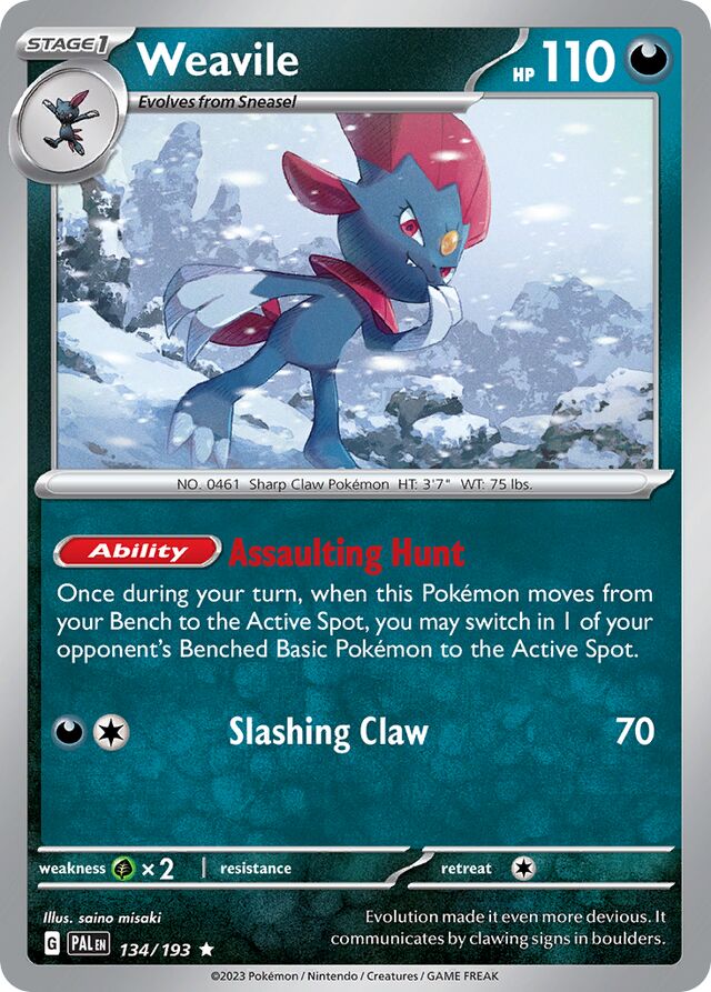 Weavile Reverse Holo 134/193