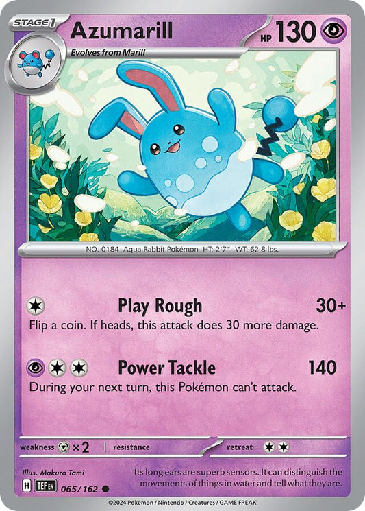 Azumarill Reverse Holo 065/162