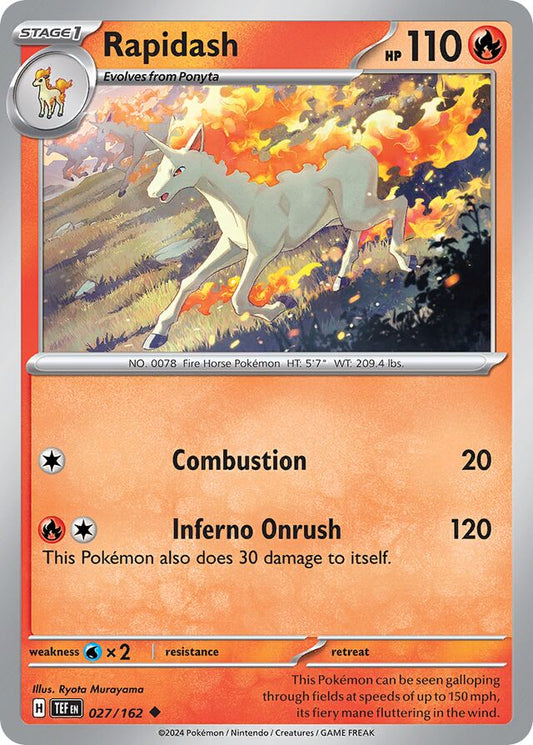 Rapidash Reverse Holo 027/162