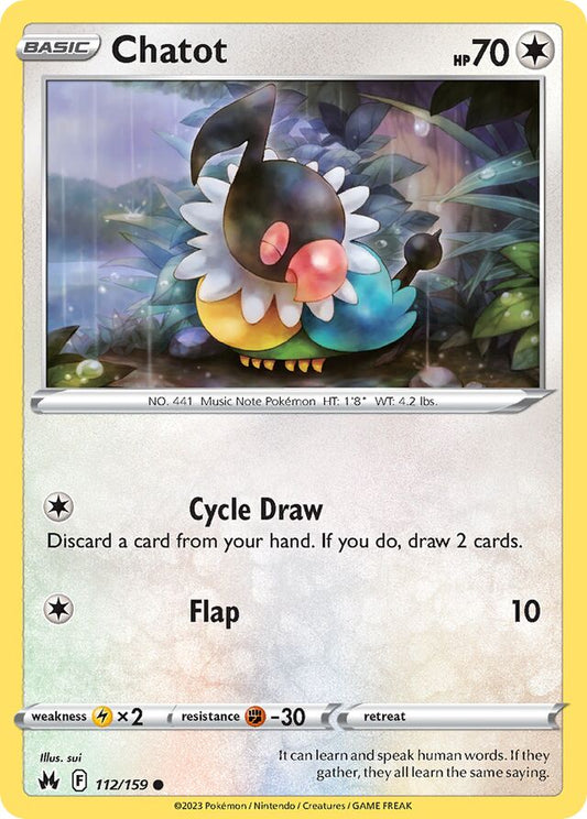 Chatot Reverse Holo 112/159