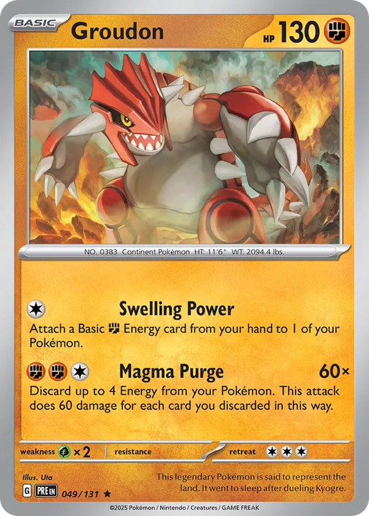 Groudon Reverse Holo 049/131