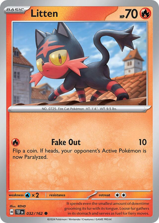 Litten Reverse Holo 032/162