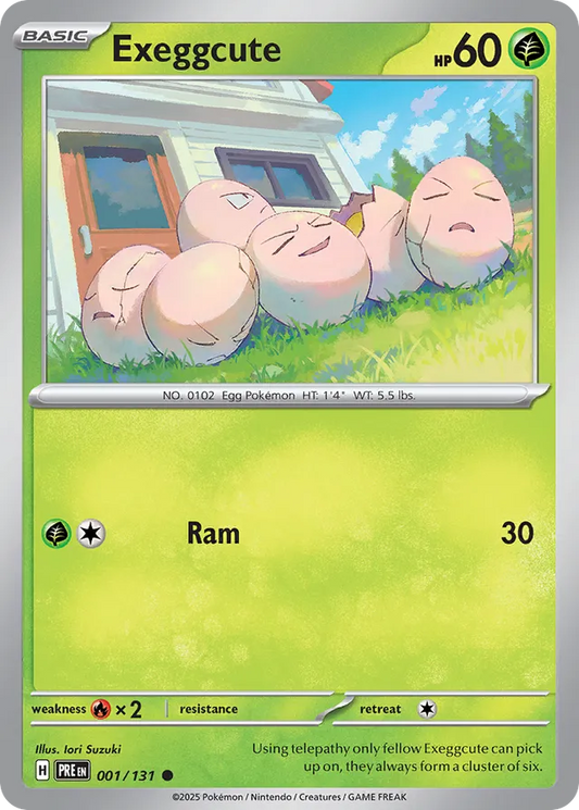 Exeggcute Reverse Holo 001/131