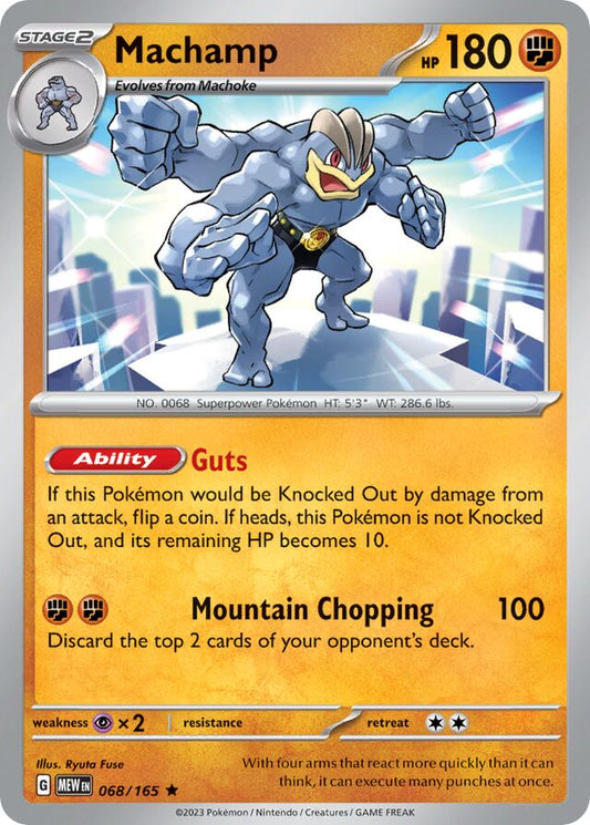 Machamp Reverse Holo 068/165