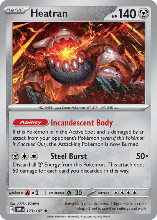 Heatran Reverse Holo 123/167