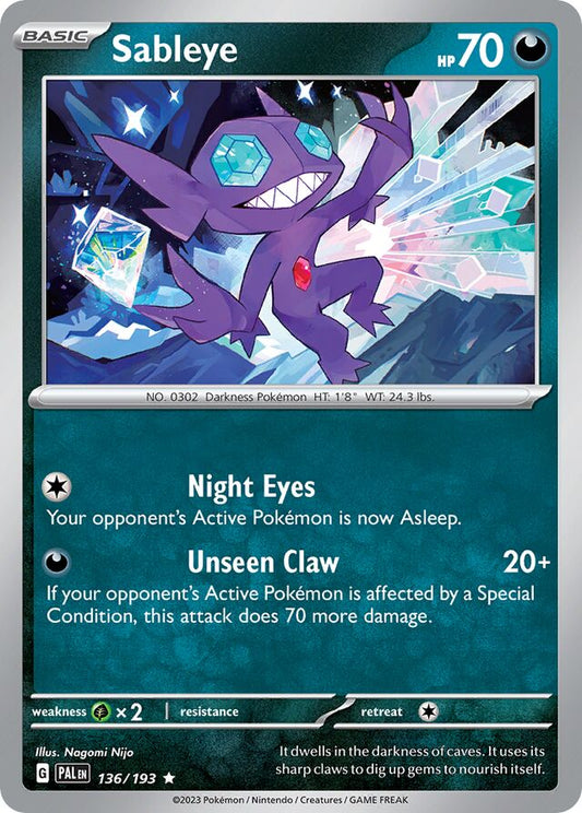 Sableye Reverse Holo 136/193