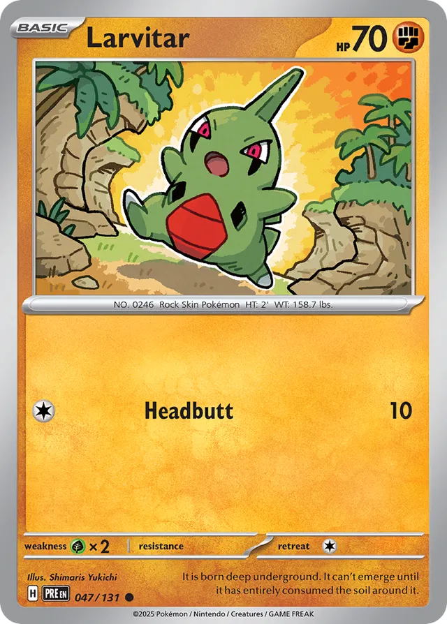 Larvitar Reverse Holo 047/131