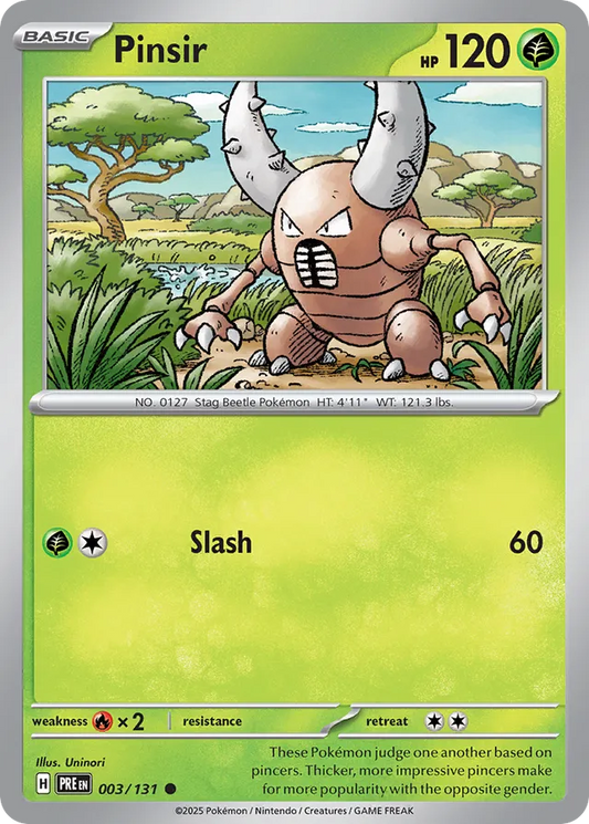Pinsir Reverse Holo 003/131