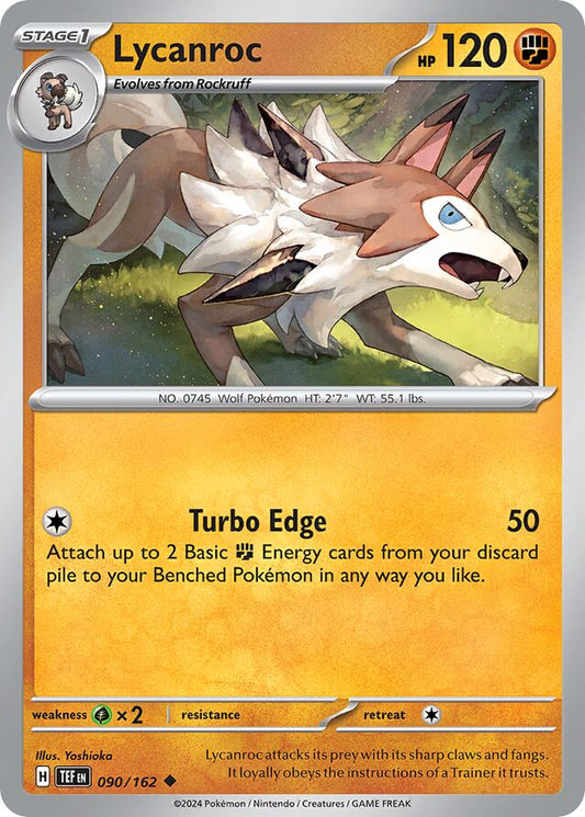 Lycanroc Reverse Holo 090/162