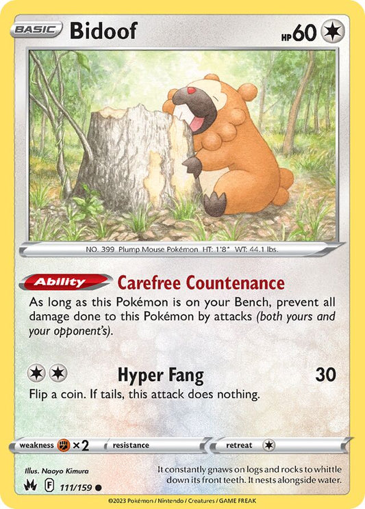 Bidoof Reverse Holo 111/159