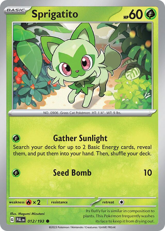 Sprigatito Reverse Holo 012/193