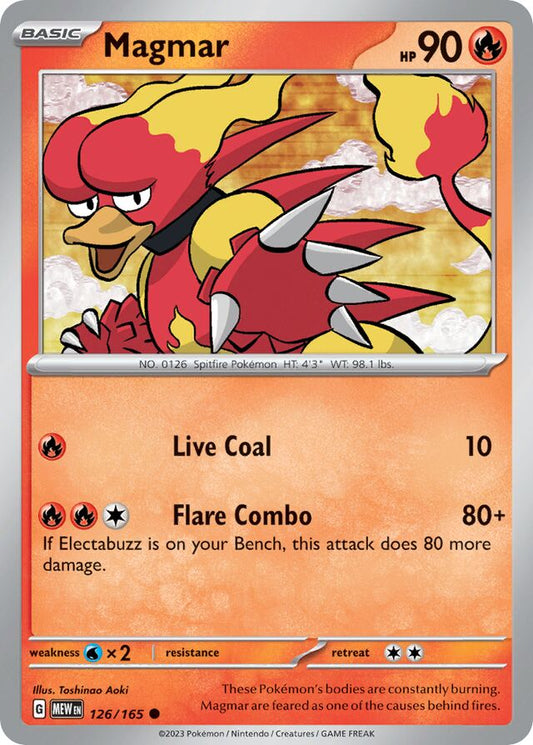 Magmar Reverse Holo 126/165