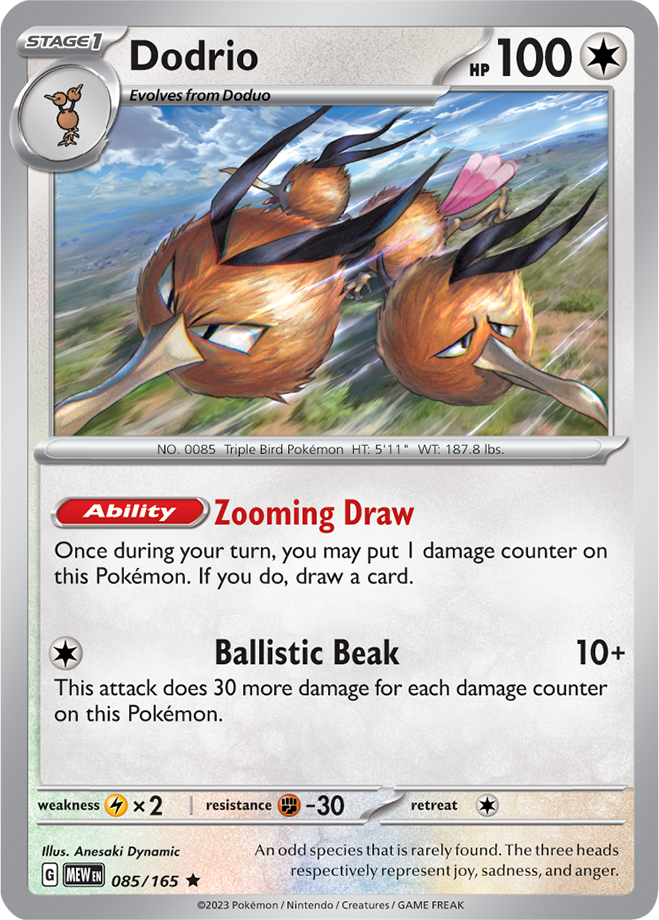 Dodrio Reverse Holo 085/165