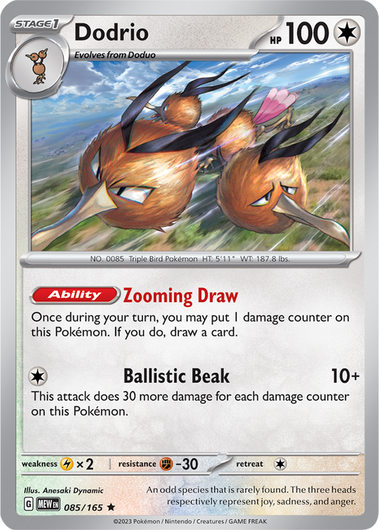 Dodrio Reverse Holo 085/165