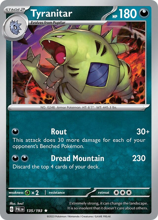 Tyranitar Reverse Holo 135/193