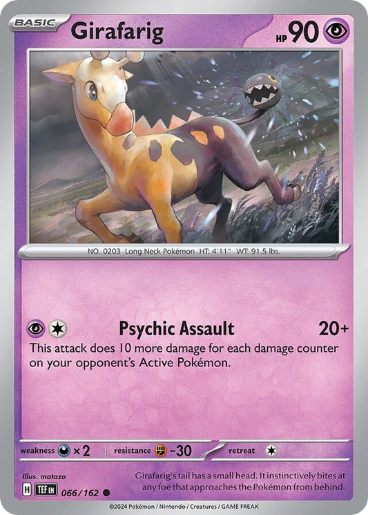 Girafarig Reverse Holo 066/162