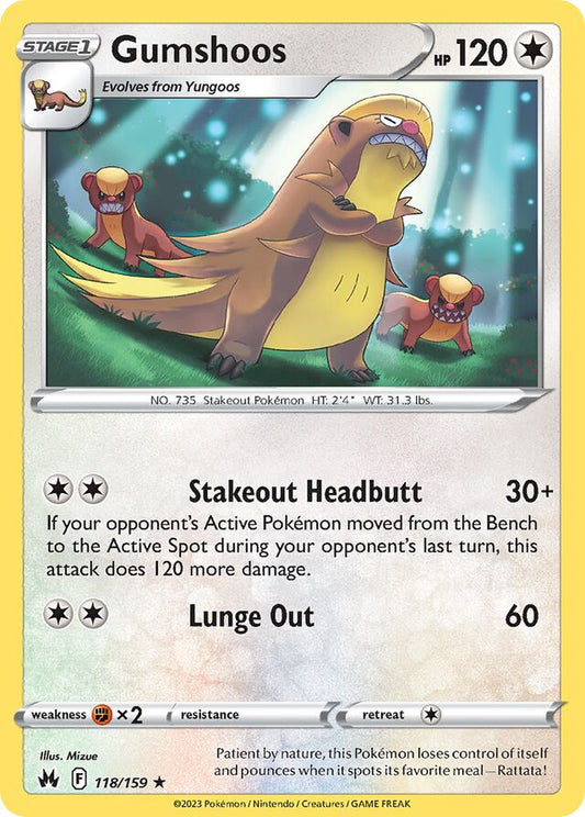 Gumshoos Reverse Holo 118/159