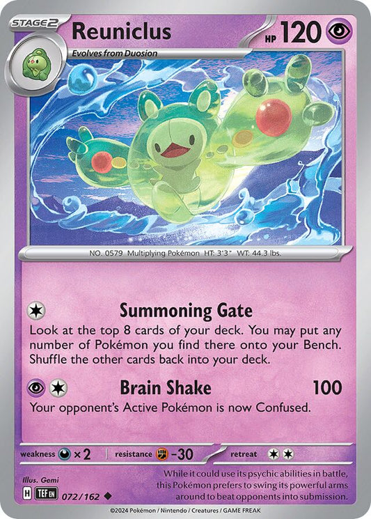 Reuniclus Reverse Holo 072/162