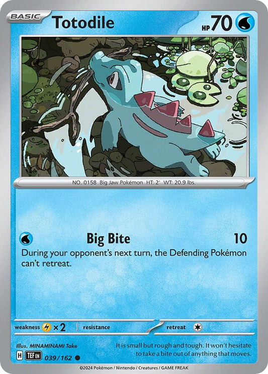 Totodile Reverse Holo 039/162