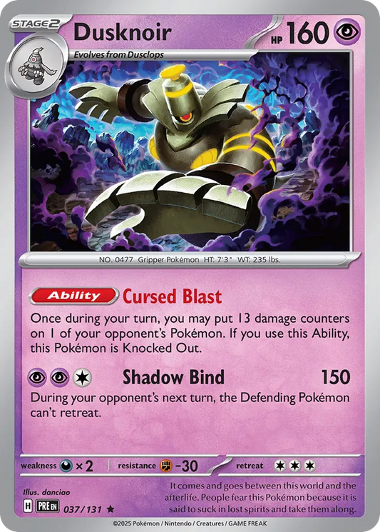 Dusknoir Reverse Holo 037/131