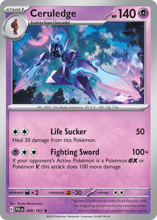 Ceruledge Reverse Holo 098/193