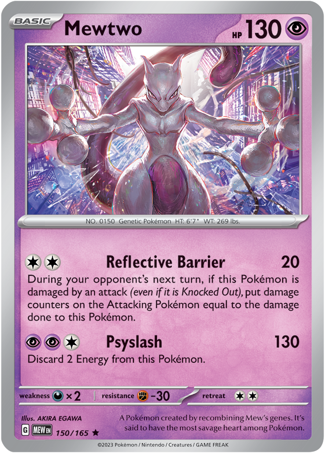 Mewtwo Holo 150/165