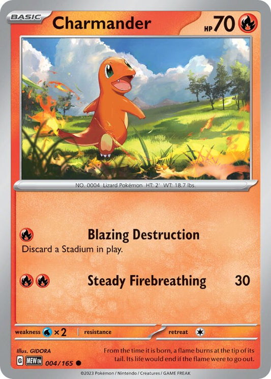 Charmander Reverse Holo 004/165