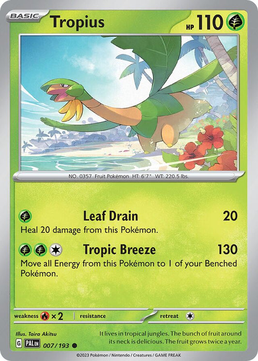 Tropius Reverse Holo 007/193