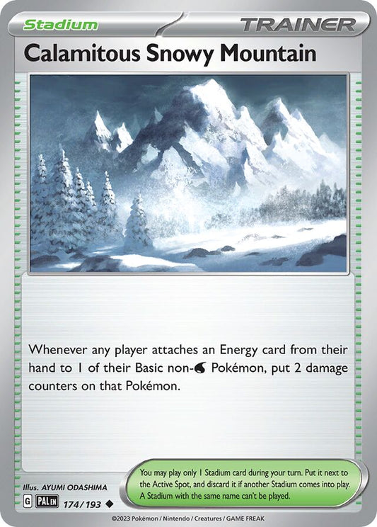 Calamitous Snowy Mountain Reverse Holo 174/193