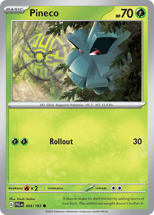 Pineco Reverse Holo 004/193