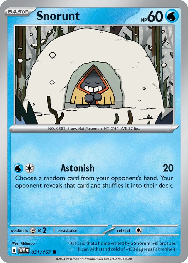 Snorunt Reverse Holo 051/167