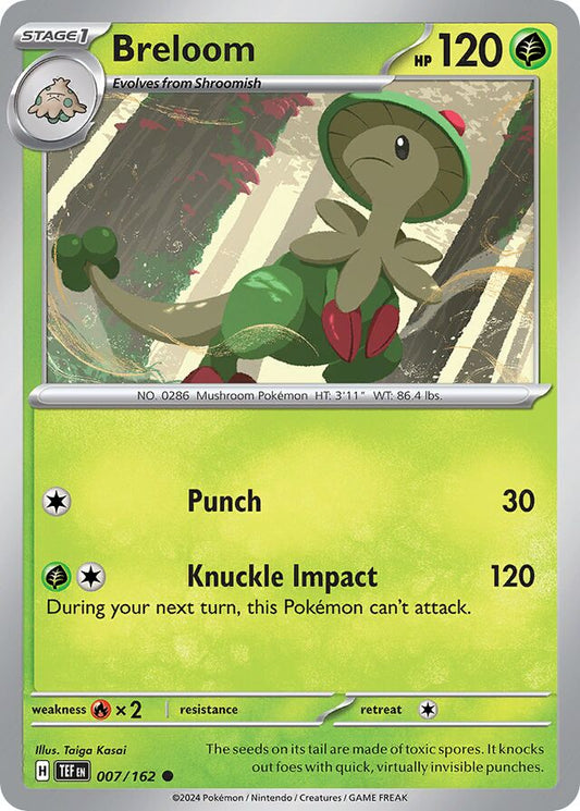 Breloom Reverse Holo 007/162