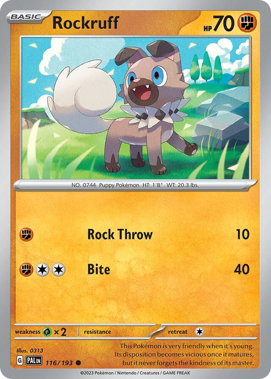 Rockruff Reverse Holo 116/193