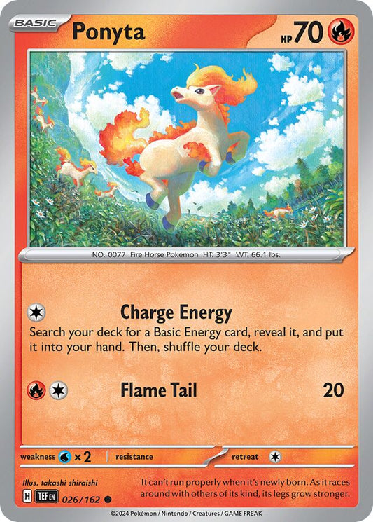 Ponyta Reverse Holo 026/162