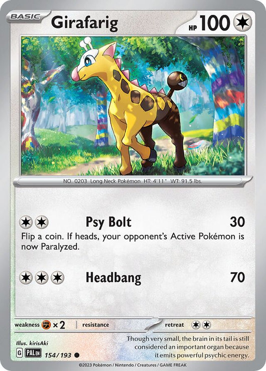 Girafarig Reverse Holo 154/193