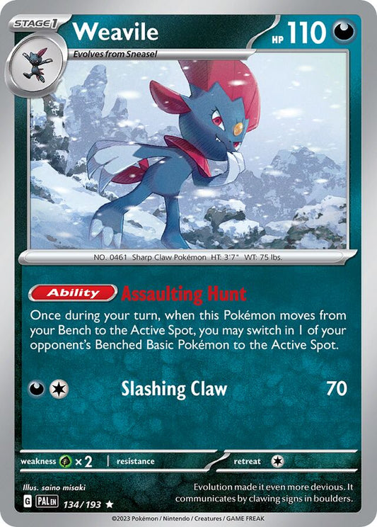 Weavile Reverse Holo 134/193