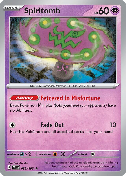 Spiritomb Reverse Holo 089/193